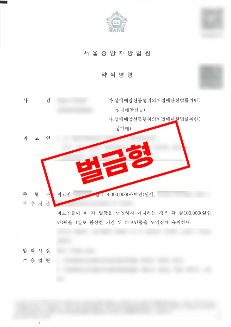 채팅 애플리케이션을 이용한 성매매알선 사건 추가 혐의 확대를 막고 벌금형 약식명령으로 마무리한 사례