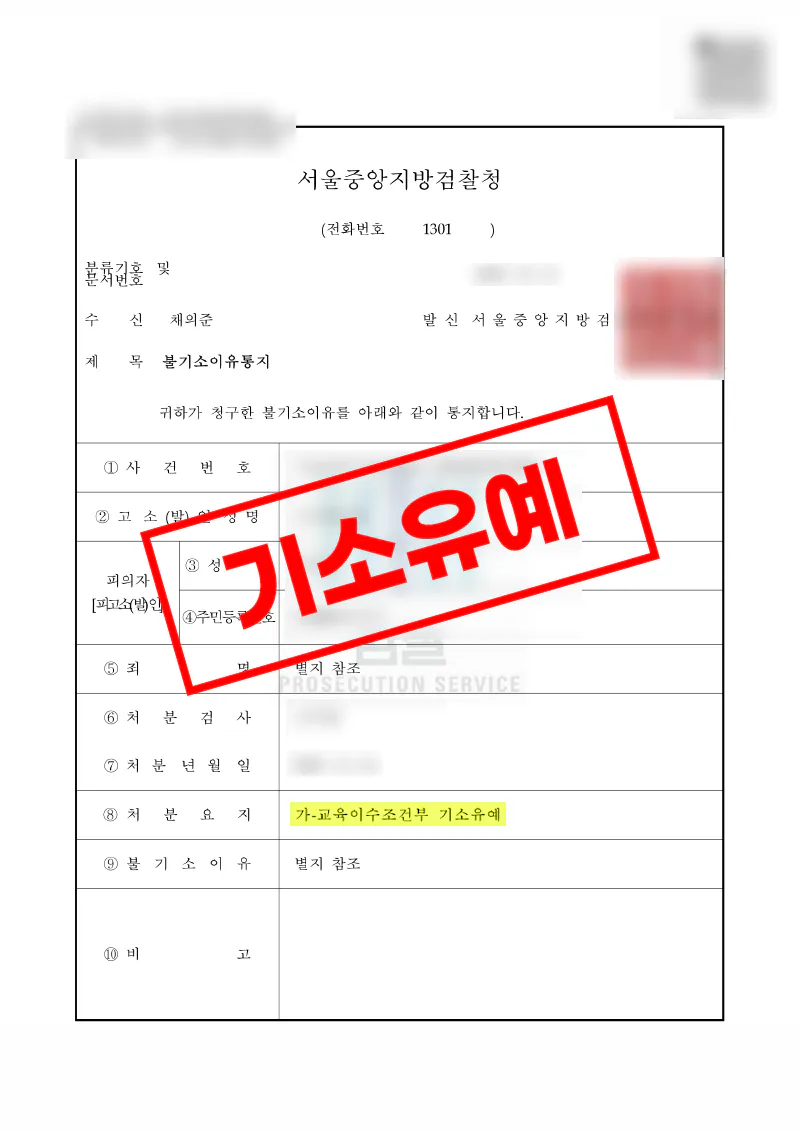 화장실 불법촬영 사건 합의와 초기 대응으로 교육이수조건부 기소유예